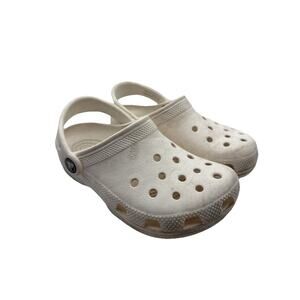Size J1 Croc’s White Unisex Juniors Slide